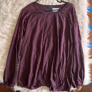 Red wine Miss Me long sleeve shirt